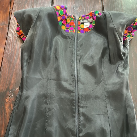 Harold's Vintage Colorful Polka Dot Mini Dress - Picture 13 of 13